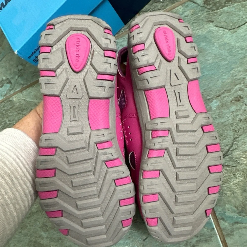 Stride Rite Made 2 Play Christiana Girls Sandals Shoes 2.5 M Pink Machine‎ Wash